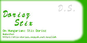 dorisz stix business card